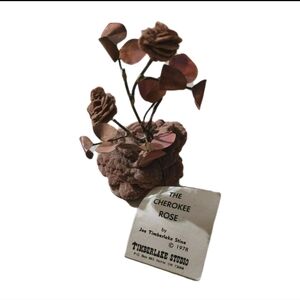 Timberlake Studio 1978 The Cherokee Rose Sculpture By Joe Timberlake Stine USA